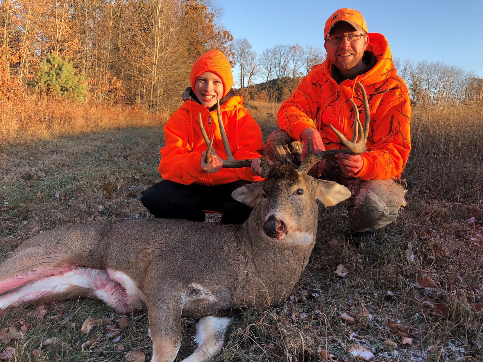 Erik and Ryder Brown, 12, 9-pointer